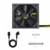 Fonte de Alimentação TooQ TQAPOLO-700SP 700W ATX - 20+4 Pin, PFC Ativo, Preto
