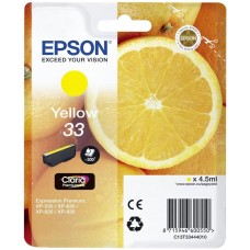 Epson - 33 Conjunto individual amarelo Claria Premium Laranjas Epson - 33 Conjunto individual amarelo Claria Premium Laranjas