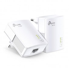TP-LINK AV1000 Powerline Starter Kit, Broadcom, 1 Gigabit Port, 1000Mbps Powerline, HomePlug AV, New PLC Utility,Twin Pack