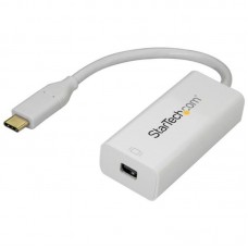 StarTech.com USB-C to Mini DisplayPort Adapter - 4K 60Hz - White - USB 3.1 Type-C to Mini DP Adapter (CDP2MDP) - Adaptador DisplayPort - 24 pin USB-C (M) para Mini DisplayPort (F) - USB 3.1 / Thunderbolt 3 / DisplayPort 1.2 - 18 cm - passivo, suporte