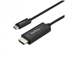 StarTech.com 6ft (2m) USB C to HDMI Cable, 4K 60Hz USB Type C to HDMI 2.0 Video Adapter Cable, Thunderbolt 3 Compatible, Laptop to HDMI Monitor/Display, DP 1.2 Alt Mode HBR2 Cable, Black - 4K USB-C Video Cable (CDP2HD2MBNL) - Cabo adaptador - 24 pin StarTech.com 6ft (2m) USB C to HDMI Cable, 4K 60Hz USB Type C to HDMI 2.0 Video Adapter Cable, Thunderbolt 3 Compatible, Laptop to HDMI Monitor/Display, DP 1.2 Alt Mode HBR2 Cable, Black - 4K USB-C Video Cable (CDP2HD2MBNL) - Cabo adaptador - 24 pin
