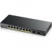 Switch de Rede Zyxel GS1900-10HP: 8 Portas PoE, 2 SFP, 802.3at Switch de Rede Zyxel GS1900-10HP: 8 Portas PoE, 2 SFP, 802.3at