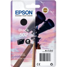 Epson 502 - 4.6 ml - preto - original - blister com RF/alarme acústico - tinteiro - para Expression Home XP-5100, WorkForce WF-2860, WF-2865DWF Epson 502 - 4.6 ml - preto - original - blister com RF/alarme acústico - tinteiro - para Expression Home XP-5100, WorkForce WF-2860, WF-2865DWF