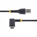 StarTech.com 6ft (2m) USB A to C Charging Cable Right Angle, Heavy Duty Fast Charge USB-C Cable, USB 2.0 A to Type-C, Durable and Rugged Aramid Fiber, 3A, S20/iPad/Pixel - High Quality USB Charging Cord (R2ACR-2M-USB-CABLE) - Cabo USB - USB (M) reto StarTech.com 6ft (2m) USB A to C Charging Cable Right Angle, Heavy Duty Fast Charge USB-C Cable, USB 2.0 A to Type-C, Durable and Rugged Aramid Fiber, 3A, S20/iPad/Pixel - High Quality USB Charging Cord (R2ACR-2M-USB-CABLE) - Cabo USB - USB (M) reto