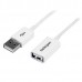 1m White USB 2.0 Extension Cable - M/F