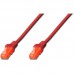 Cabo de Rede Cat6 Nanocable, DK-1617-020/R, 2m, Vermelho