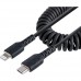 Cabo StarTech USB-C para Lightning, 50cm, Preto, Enrolado, MFi