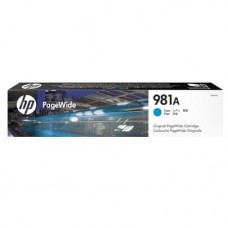 HP 981A Cyan Original PageWide Cartridge  - HP 981A Cyan Original PageWide Cartridge  -