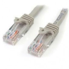 StarTech.com 3m CAT6 Ethernet Cable, 10 Gigabit Snagless RJ45 650MHz 100W PoE Patch Cord, CAT 6 10GbE UTP Network Cable w/Strain Relief, Grey, Fluke Tested/Wiring is UL Certified/TIA - N6PATC3MGR StarTech.com 3m CAT6 Ethernet Cable, 10 Gigabit Snagless RJ45 650MHz 100W PoE Patch Cord, CAT 6 10GbE UTP Network Cable w/Strain Relief, Grey, Fluke Tested/Wiring is UL Certified/TIA - N6PATC3MGR