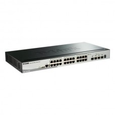Switch D-Link DGS-1510-28X/E: 24 Portas Gigabit, 4 Portas 10G SFP+, Empilhável