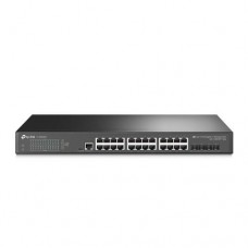 Switch TP-Link JetStream: 24 portas Gigabit, 4 slots 10GE SFP, L2+, OMADA Switch TP-Link JetStream: 24 portas Gigabit, 4 slots 10GE SFP, L2+, OMADA