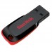 Pendrive Sandisk Cruzer Blade 64GB USB 2.0 Preto/Vermelho