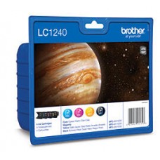 Tinteiro BROTHER LC1240VALBP Pack 4 Cores - MFC-J6510DW/J6710DW/J6910DW