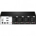 Trendnet 4-port Display Port Kvm Switch Dual Monitor In