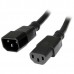 StarTech.com 1m (3ft) Power Extension Cord, C14 to C13, 10A 125V, 18AWG, Black Computer Power Cord Extension, Power Supply Extension Cable, IEC-320-C14 to IEC-320-C13 AC Power Cable - PXT1001M StarTech.com 1m (3ft) Power Extension Cord, C14 to C13, 10A 125V, 18AWG, Black Computer Power Cord Extension, Power Supply Extension Cable, IEC-320-C14 to IEC-320-C13 AC Power Cable - PXT1001M