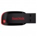 Unidade Flash USB Sandisk Cruzer Blade 64GB, USB 2.0, Preto/Vermelho