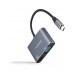 Conversor Nanocable USB-C para HDMI/VGA 4K, 15cm