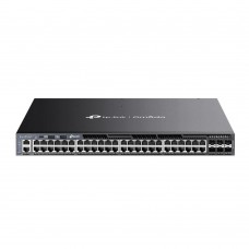 OMADA by TP-LINK - Omada 48-PortGigabit Stackable L3 Managed PoE+ Switch with 6 10GE SFP+ Slots