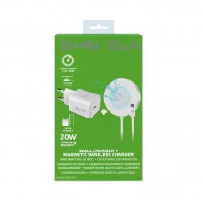 Kit Carregador Celly Magsafe&Red 20W Tipo C