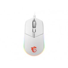 Rato MSI Clutch GM11, Ambidestro, Óptico, 5000 DPI, USB-A, Branco