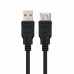 Cabo Nanocable USB 2.0 A-Macho/A-Macho, Preto, 3m