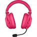Auriculares Logitech G Pro X2 Lightspeed Magenta - 981-001275 - Som 7.1, Sem Fio e com Fio