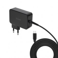 Carregador TooQ GAN USB-C PD 100W: Preto