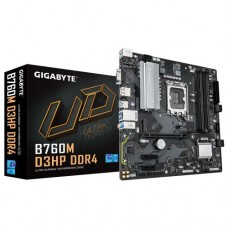 Placa-Mãe GIGABYTE B760M D3HP DDR4: Intel Core 14ª Geração, DDR4 5333MHz (OC), 2x PCIe 4.0 M.2