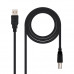 Cable USB 2.0 IMPRESORA, Tipo A/M-B/M 3.0M Negro