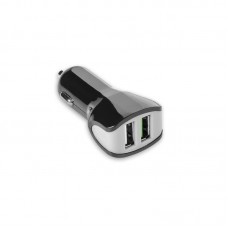 Carregador de Carro Celly CC2USBTURBOBK: 2 Portas USB, 2.4A, Preto e Cinza Carregador de Carro Celly CC2USBTURBOBK: 2 Portas USB, 2.4A, Preto e Cinza