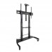 Suporte de Piso Tooq Ares, Ajustável, com Rodas, para TVs de 60 a 100 polegadas, FS20404HM-B