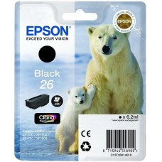 Epson Tinteiro Preto Série 26 Urso Polar Tinta Claria Premium (c/alarme RF+AM)