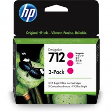 Tinteiro HP DesignJet, Magenta, 3ED78A, 3x29ml, para DesignJet T210, T230, T250, T630, T650