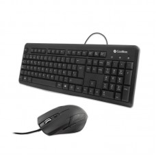 Kit Teclado e Rato Coolbox COO-KTR-01U: Teclado QWERTY Espanhol, Rato Ótico, USB Kit Teclado e Rato Coolbox COO-KTR-01U: Teclado QWERTY Espanhol, Rato Ótico, USB