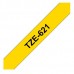 Fita Laminada de 9 mm - Amarelo / Preto, para P-Touch
