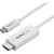 StarTech.com 3ft (1m) USB C to HDMI Cable, 4K 60Hz USB Type C to HDMI 2.0 Video Adapter Cable, Thunderbolt 3 Compatible, Laptop to HDMI Monitor/Display, DP 1.2 Alt Mode HBR2 Cable, White - 4K USB-C Video Cable (CDP2HD1MWNL) - Cabo adaptador - 24 pin sem_imagem