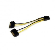 StarTech.com 6in SATA Power to 6 Pin PCI Express Video Card Power Cable Adapter - SATA to 6 pin PCIe power - Cabo de alimentação - SATA de alimentação (M) para alimentação PCIe 6 pinos (M) - 15 cm StarTech.com 6in SATA Power to 6 Pin PCI Express Video Card Power Cable Adapter - SATA to 6 pin PCIe power - Cabo de alimentação - SATA de alimentação (M) para alimentação PCIe 6 pinos (M) - 15 cm