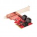 SATA PCIe Card/Controller Card 6 Ports