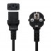 Nanocable Cable de Alimentacion Cpu - Shucko Cee7 Macho a C-13 Hembra 5m - Negro