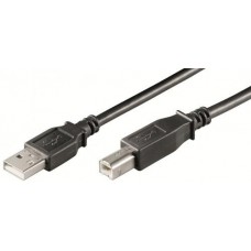 Cabo Ewent EW-UAB-030 USB 2.0 A-B - 3m, Preto