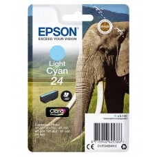 Epson Tinteiro Cyan claro Série 24 Elefante Tinta Claria Photo HD (c/alarme RF+AM)