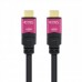 Cabo HDMI Nanocable 15m, 4K@60Hz, 18Gbps, com Repetidor, Preto/Rosa