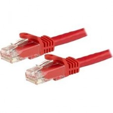 StarTech.com 50cm CAT6 Ethernet Cable, 10 Gigabit Snagless RJ45 650MHz 100W PoE Patch Cord, CAT 6 10GbE UTP Network Cable w/Strain Relief, Red, Fluke Tested/Wiring is UL Certified/TIA - Category 6 - 24AWG (N6PATC50CMRD) - Cabo de rede - RJ-45 (M) par StarTech.com 50cm CAT6 Ethernet Cable, 10 Gigabit Snagless RJ45 650MHz 100W PoE Patch Cord, CAT 6 10GbE UTP Network Cable w/Strain Relief, Red, Fluke Tested/Wiring is UL Certified/TIA - Category 6 - 24AWG (N6PATC50CMRD) - Cabo de rede - RJ-45 (M) par