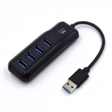 Hub USB Ewent EW1138: 4 Portas, USB 3.2 Gen 1