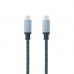 Cabo USB Nanocable USB 3.1 Gen2 5A USB-C/USB-C 2m, Preto/Cinza Cabo USB Nanocable USB 3.1 Gen2 5A USB-C/USB-C 2m, Preto/Cinza