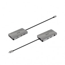 Docking Station Club3D USB 3.2 Gen1 Tipo-C: 8 em 1, 2x HDMI, 2x USB-A, RJ45, SD, MicroSD Docking Station Club3D USB 3.2 Gen1 Tipo-C: 8 em 1, 2x HDMI, 2x USB-A, RJ45, SD, MicroSD