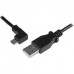 Cabo StarTech Micro USB 0,5m Angulado Esquerda