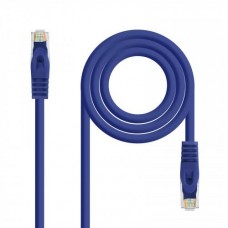 Cabo de Rede Nanocable RJ45 Cat.6A: 2m, Azul, LSZH