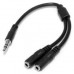 Slim Stereo Y Cable 3.5 to 2x 3.5mm Slim Stereo Y Cable 3.5 to 2x 3.5mm