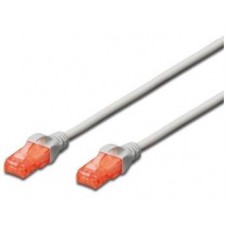 Cabo Ewent EW-6U-050 Cat6, 5m, UTP, Vermelho